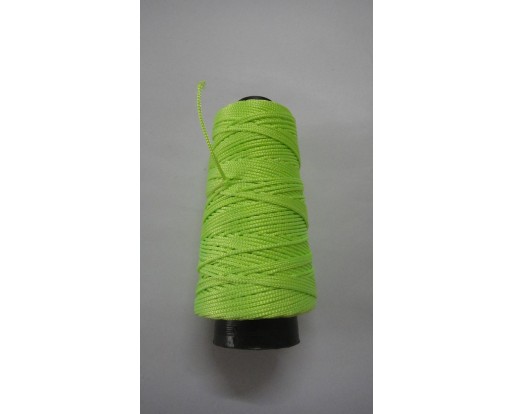 FLUORESCENT GREEN Viscose Rayon Cord Dori Thread Yarn - For Embroidery Crochet Knitting Lace Jewelry - 170+ Yards - 70+ Grams